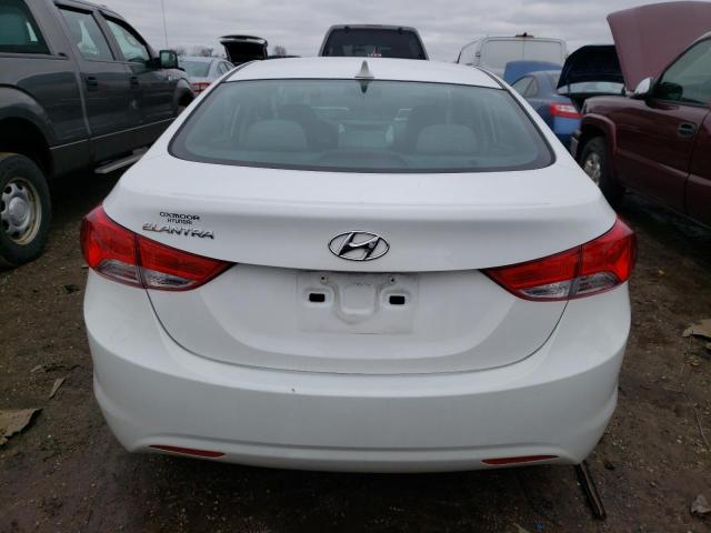 5NPDH4AEXDH404766 - 2013 HYUNDAI ELANTRA GLS WHITE photo 6