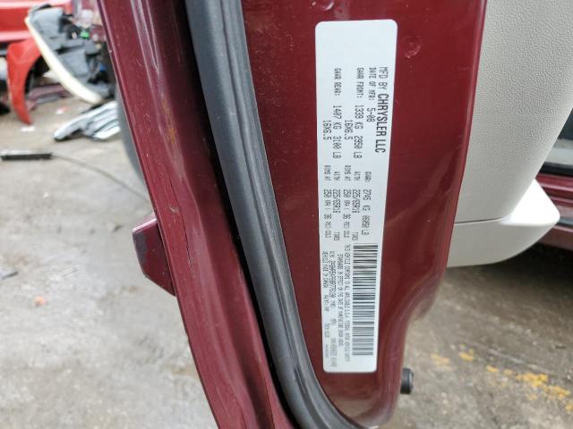 2A8HR54P88R776190 - 2008 CHRYSLER TOWN & COU TOURING 勃艮第红 照片 13