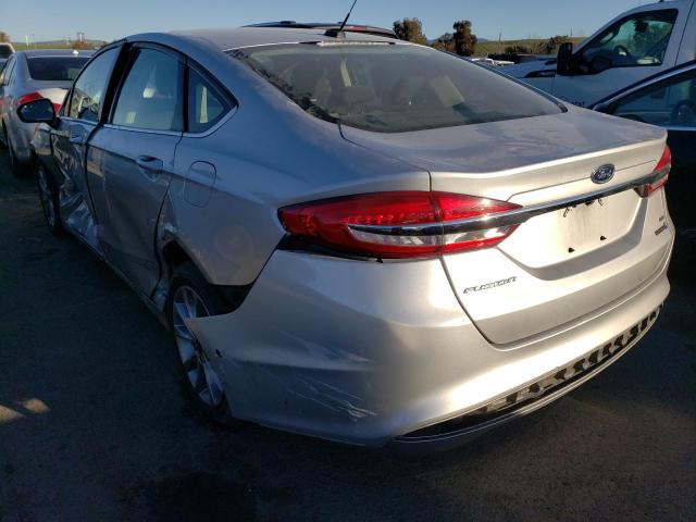 3FA6P0LUXHR336759 - 2017 FORD FUSION SE HYBRID SILVER photo 2