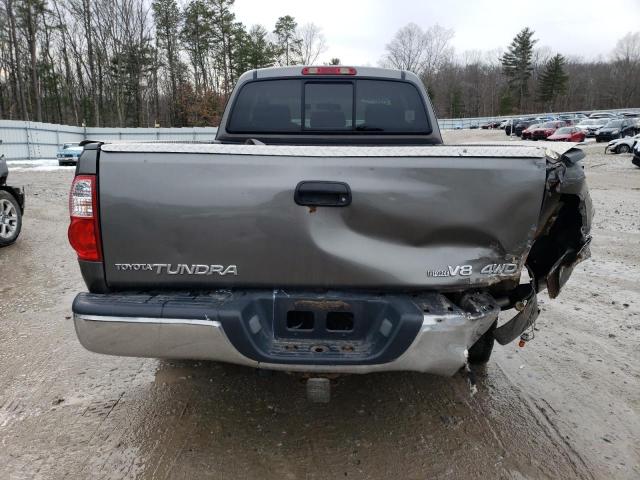 5TBBT44106S482459 - 2006 TOYOTA TUNDRA ACCESS CAB SR5 GRAY photo 6