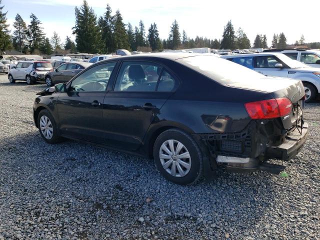 3VW2K7AJ5EM330964 - 2014 VOLKSWAGEN JETTA BASE BLACK photo 2