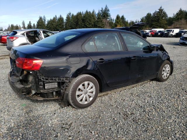 3VW2K7AJ5EM330964 - 2014 VOLKSWAGEN JETTA BASE BLACK photo 3