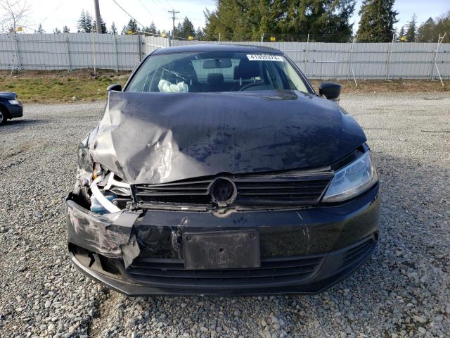 3VW2K7AJ5EM330964 - 2014 VOLKSWAGEN JETTA BASE BLACK photo 5