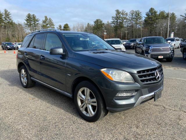 4JGDA5HBXCA020607 - 2012 MERCEDES-BENZ ML 350 4MATIC GRAY photo 2