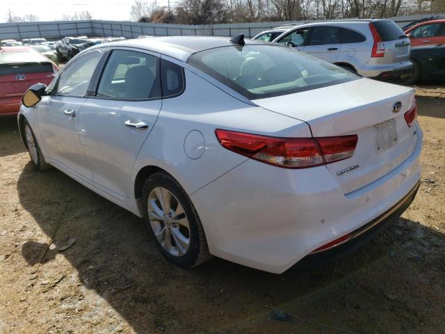 5XXGU4L30GG013775 - 2016 KIA OPTIMA EX WHITE photo 2