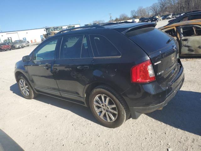 2FMDK3J9XEBA44695 - 2014 FORD EDGE SEL BLACK photo 2