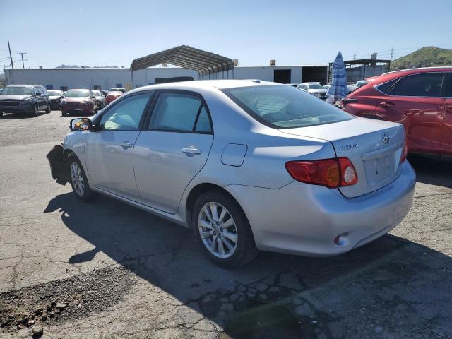 1NXBU40E99Z120722 - 2009 TOYOTA COROLLA BASE SILVER photo 2