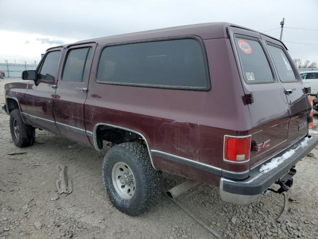 1GKEV16K3MF500327 - 1991 GMC SUBURBAN V15 CONVENTIONAL RED photo 3