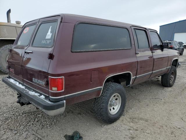 1GKEV16K3MF500327 - 1991 GMC SUBURBAN V15 CONVENTIONAL RED photo 4