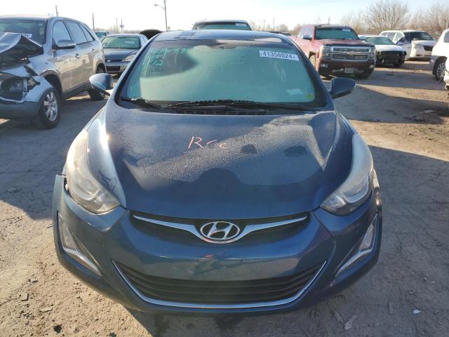 KMHDH4AEXEU115650 - 2014 HYUNDAI ELANTRA SE BLUE photo 5