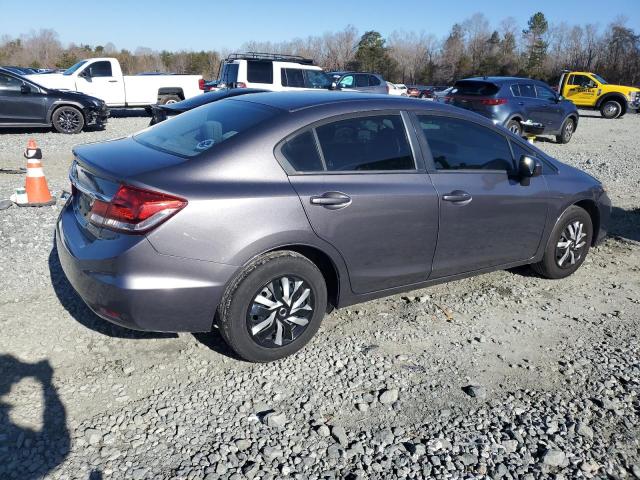 19XFB2F58EE012205 - 2014 HONDA CIVIC LX GRAY photo 3