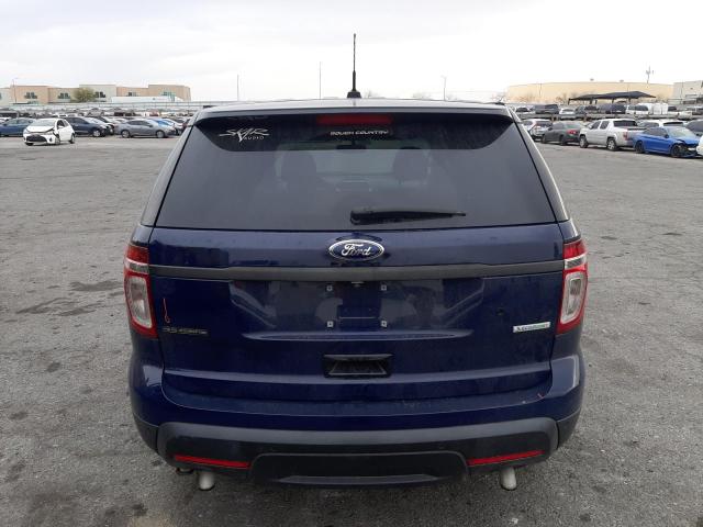 1FM5K8AT0EGB38557 - 2014 FORD EXPLORER POLICE INTERCEPTOR BLUE photo 6