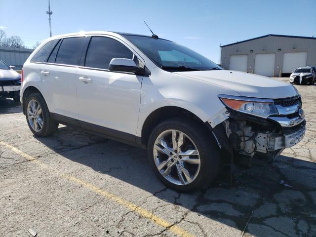 2FMDK3JCXDBB17073 - 2013 FORD EDGE SEL WHITE photo 4