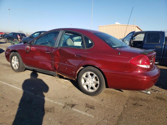 1FAFP56U66A226016 - 2006 FORD TAURUS SEL BURGUNDY photo 2