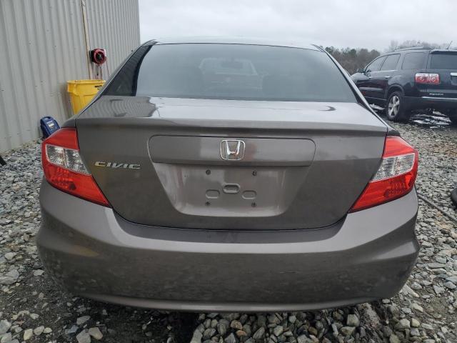 2HGFB2F56CH583629 - 2012 HONDA CIVIC LX GRAY photo 6