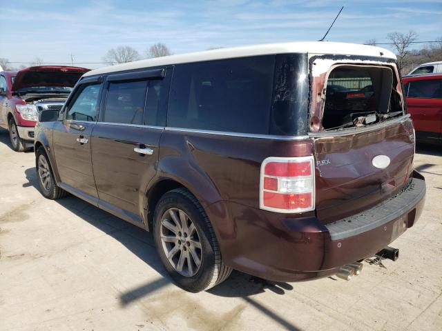 2FMGK5CC6ABA25895 - 2010 FORD FLEX SEL BURGUNDY photo 2