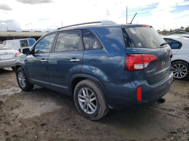 5XYKT3A63EG534583 - 2014 KIA SORENTO LX TEAL photo 2