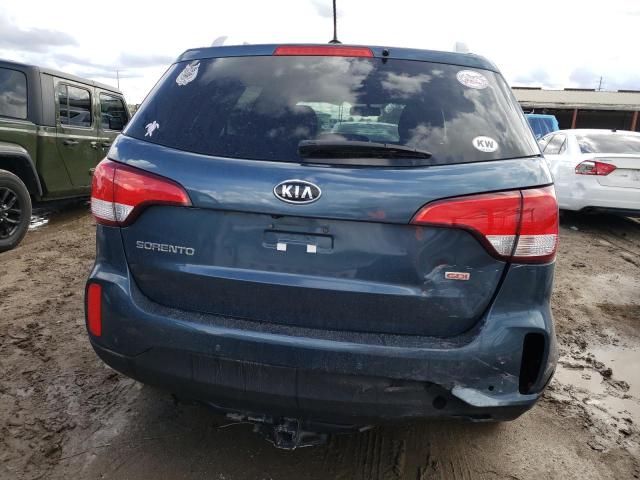 5XYKT3A63EG534583 - 2014 KIA SORENTO LX TEAL photo 6