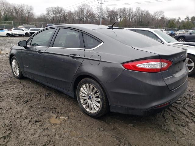 3FA6P0UU9GR264577 - 2016 FORD FUSION S HYBRID GRAY photo 2