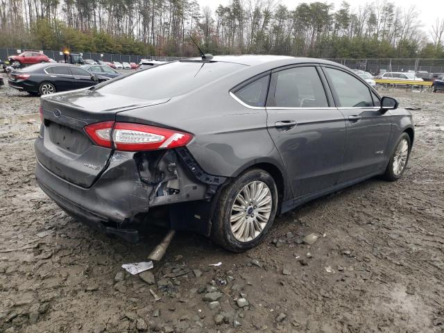 3FA6P0UU9GR264577 - 2016 FORD FUSION S HYBRID GRAY photo 3