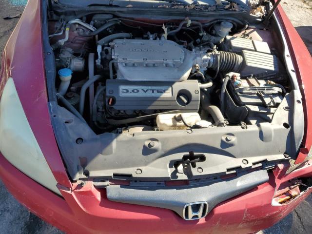 1HGCM82645A003987 - 2005 HONDA ACCORD EX BURGUNDY photo 11