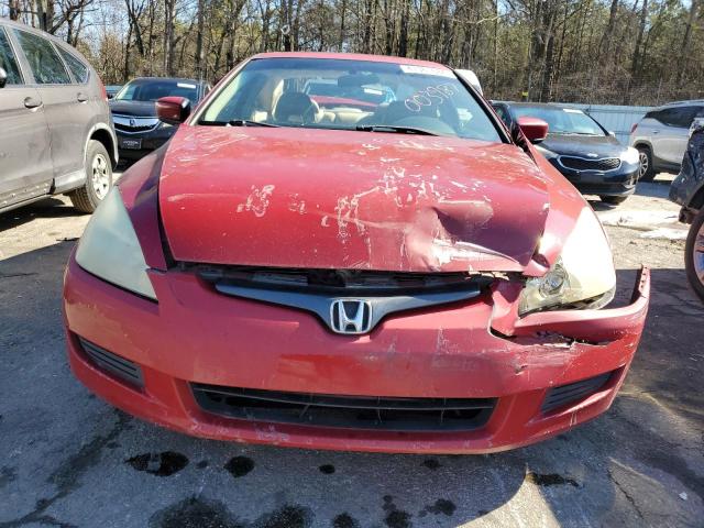 1HGCM82645A003987 - 2005 HONDA ACCORD EX BURGUNDY photo 5