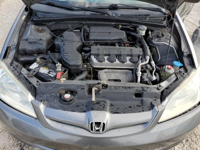 2HGES16345H623181 - 2005 HONDA CIVIC DX VP GRAY photo 11