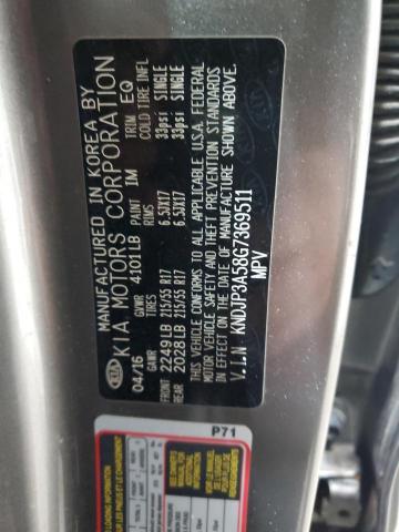 KNDJP3A58G7369511 - 2016 KIA SOUL + GRAY photo 13