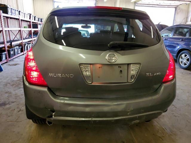 JN8AZ08WX5W444532 - 2005 NISSAN MURANO SL GRAY photo 6