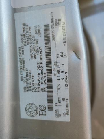 1FMCU0GD1HUB92037 - 2017 FORD ESCAPE SE SILVER photo 14