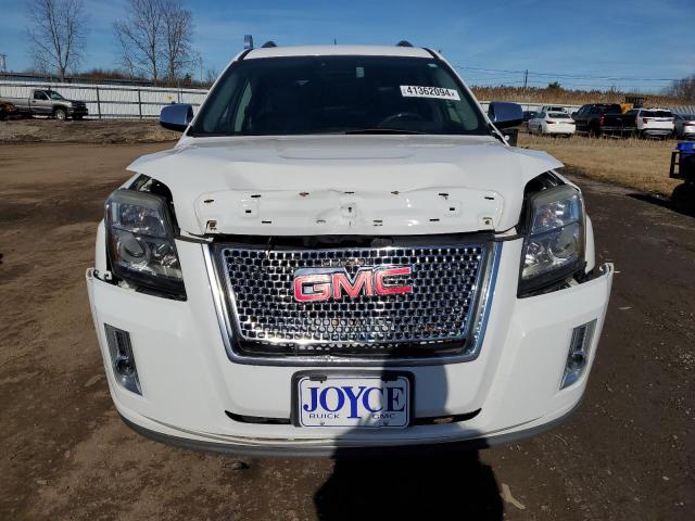 2GKFLZE34D6362360 - 2013 GMC TERRAIN DENALI WHITE photo 5