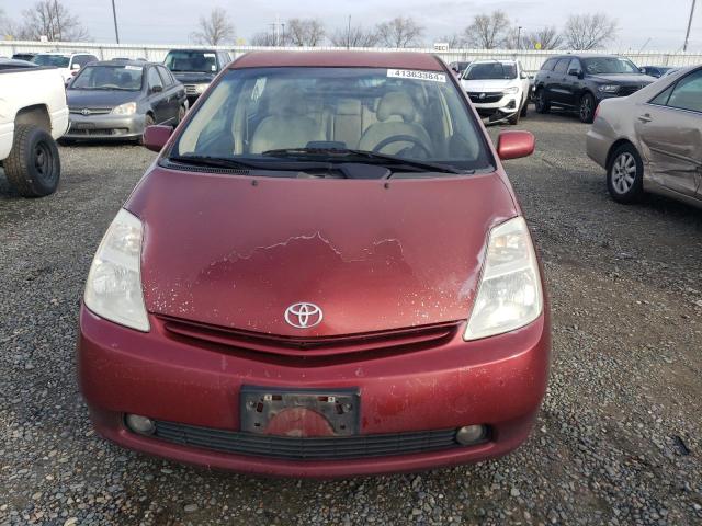 JTDKB20U853091235 - 2005 TOYOTA PRIUS RED photo 5