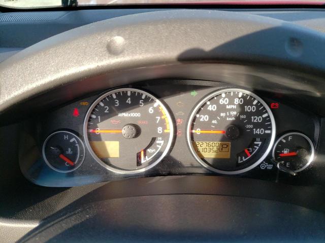 5N1AR1NB0CC607976 - 2012 NISSAN PATHFINDER S RED photo 9