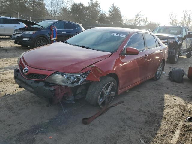 4T1BF1FKXDU652365 - 2013 TOYOTA CAMRY L RED photo 1