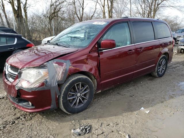 2C4RDGCG6HR818573 - 2017 DODGE GRAND CARA SXT BURGUNDY photo 1