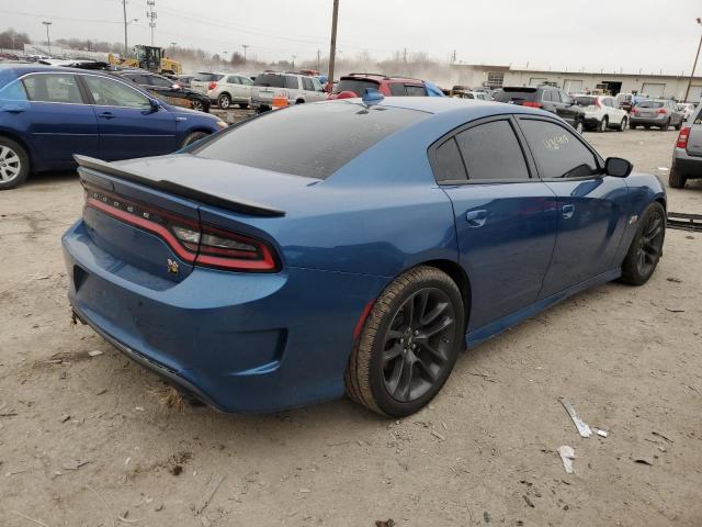 2C3CDXGJ6LH229084 - 2020 DODGE CHARGER SCAT PACK BLUE photo 3