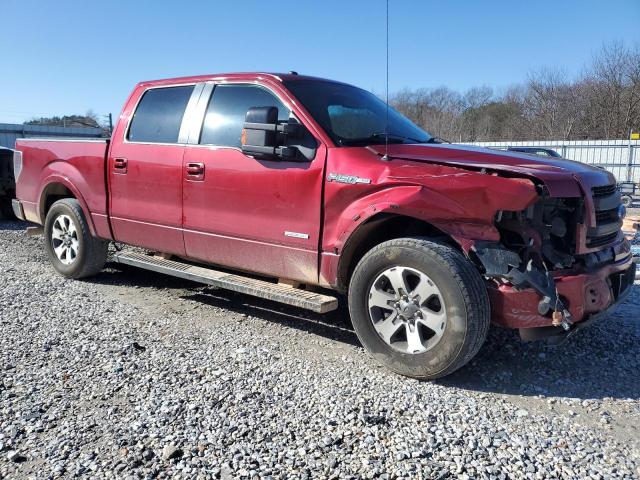 1FTFW1CT0EFA59607 - 2014 FORD F150 SUPERCREW RED photo 4