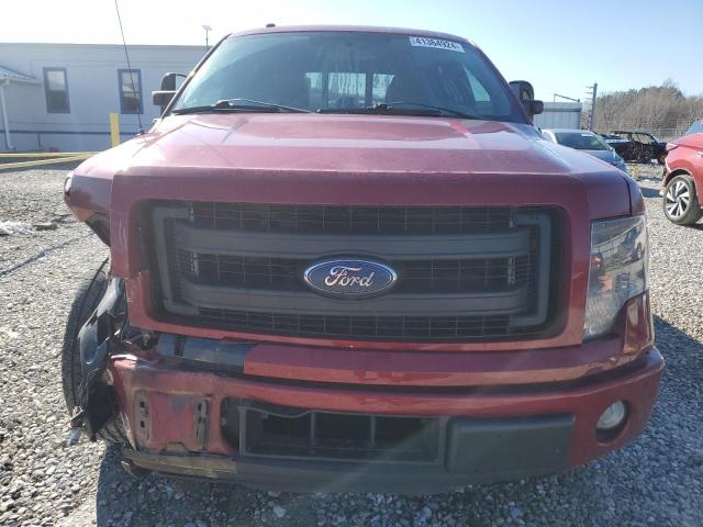 1FTFW1CT0EFA59607 - 2014 FORD F150 SUPERCREW RED photo 5