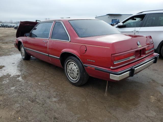 1G4HP14C9LH533992 - 1990 BUICK LESABRE BURGUNDY photo 2