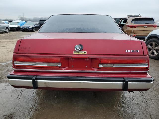 1G4HP14C9LH533992 - 1990 BUICK LESABRE BURGUNDY photo 6