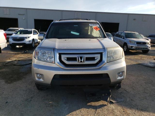 5FNYF3H87AB011187 - 2010 HONDA PILOT TOURING SILVER photo 5