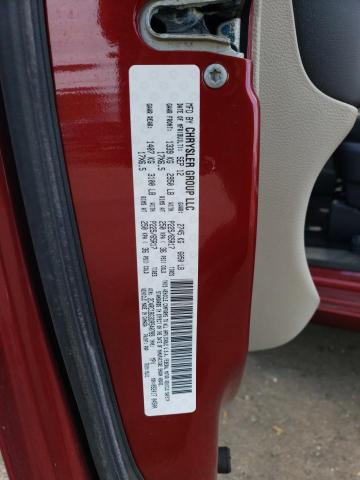 2C4RC1BG3DR540789 - 2013 CHRYSLER TOWN & COU TOURING წითელი ფოტო 13