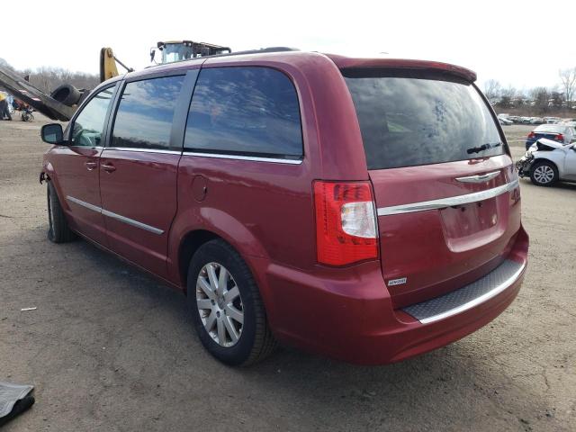 2C4RC1BG3DR540789 - 2013 CHRYSLER TOWN & COU TOURING RED photo 2