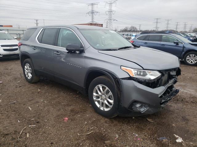 1GNEVFKW5MJ242978 - 2021 CHEVROLET TRAVERSE LS GRAY photo 4