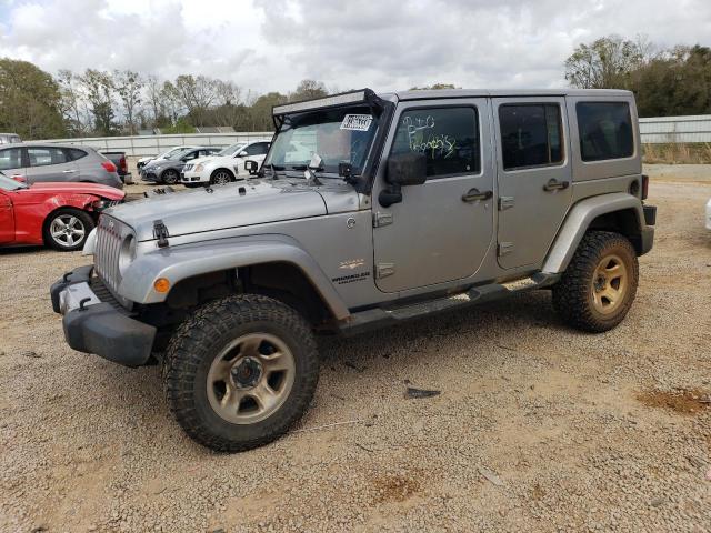 1C4BJWEG7DL609511 - 2013 JEEP WRANGLER U SAHARA SILVER photo 1