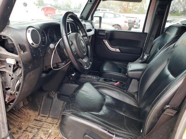 1C4BJWEG7DL609511 - 2013 JEEP WRANGLER U SAHARA SILVER photo 7