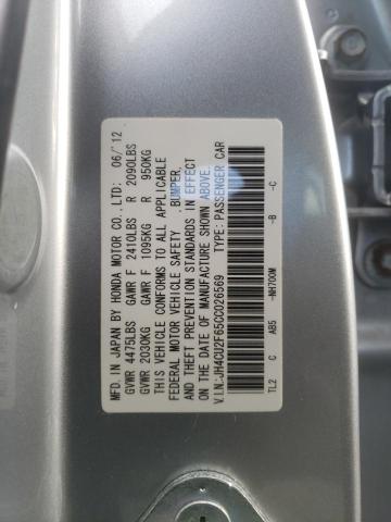 JH4CU2F65CC026569 - 2012 ACURA TSX TECH SILVER photo 12