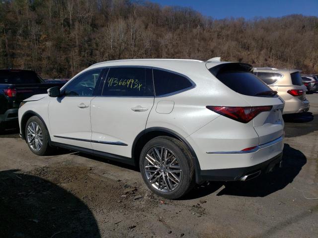 5J8YE1H87NL018488 - 2022 ACURA MDX ADVANCE WHITE photo 2