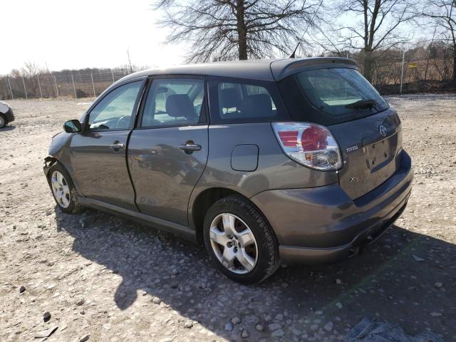 2T1KR32E58C716791 - 2008 TOYOTA COROLLA MA XR GRAY photo 2