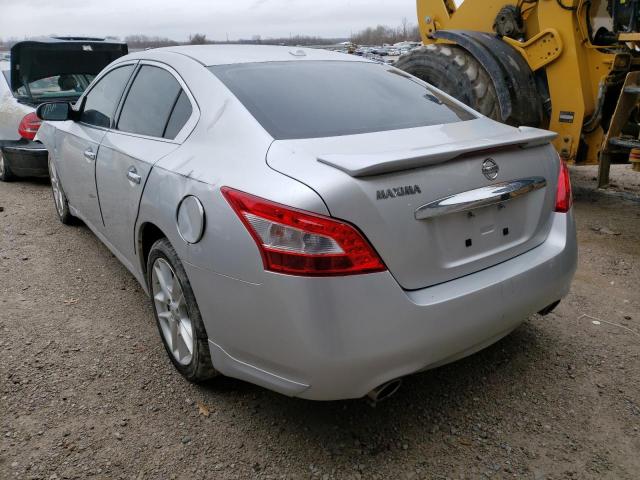 1N4AA5APXBC861283 - 2011 NISSAN MAXIMA S SILVER photo 3